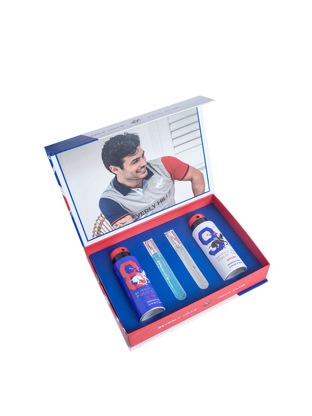 Beverly Hills Polo Club 2Pcs Eau De Toilette - 16ml Each & 2Pcs Deodorant 100ml Each