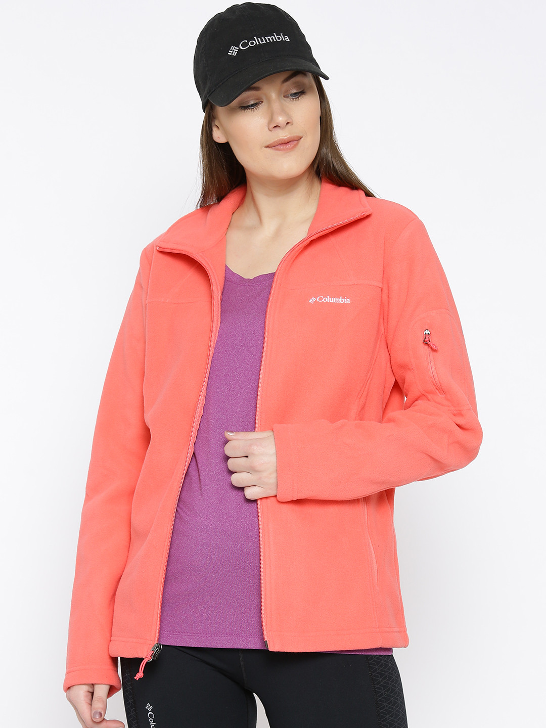 womens orange columbia jacket