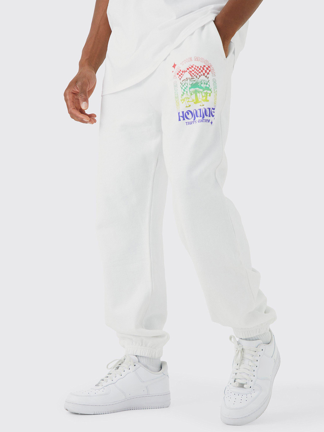 boohooMAN Homme Mushroom Printed Jogger