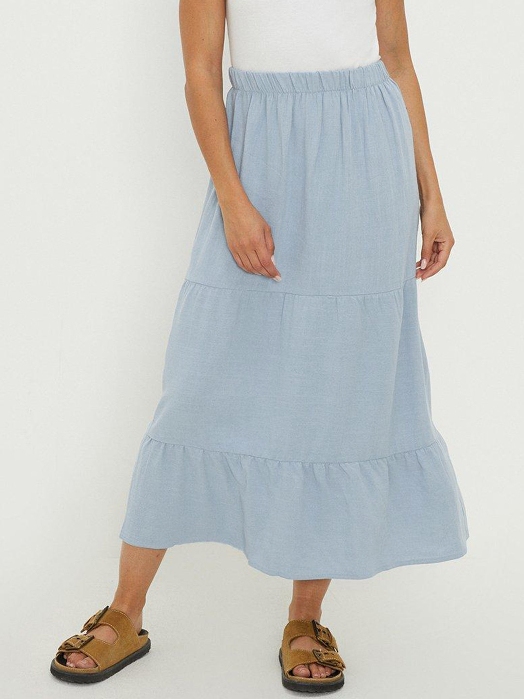 DOROTHY PERKINS Tiered Midi A-Line Skirt