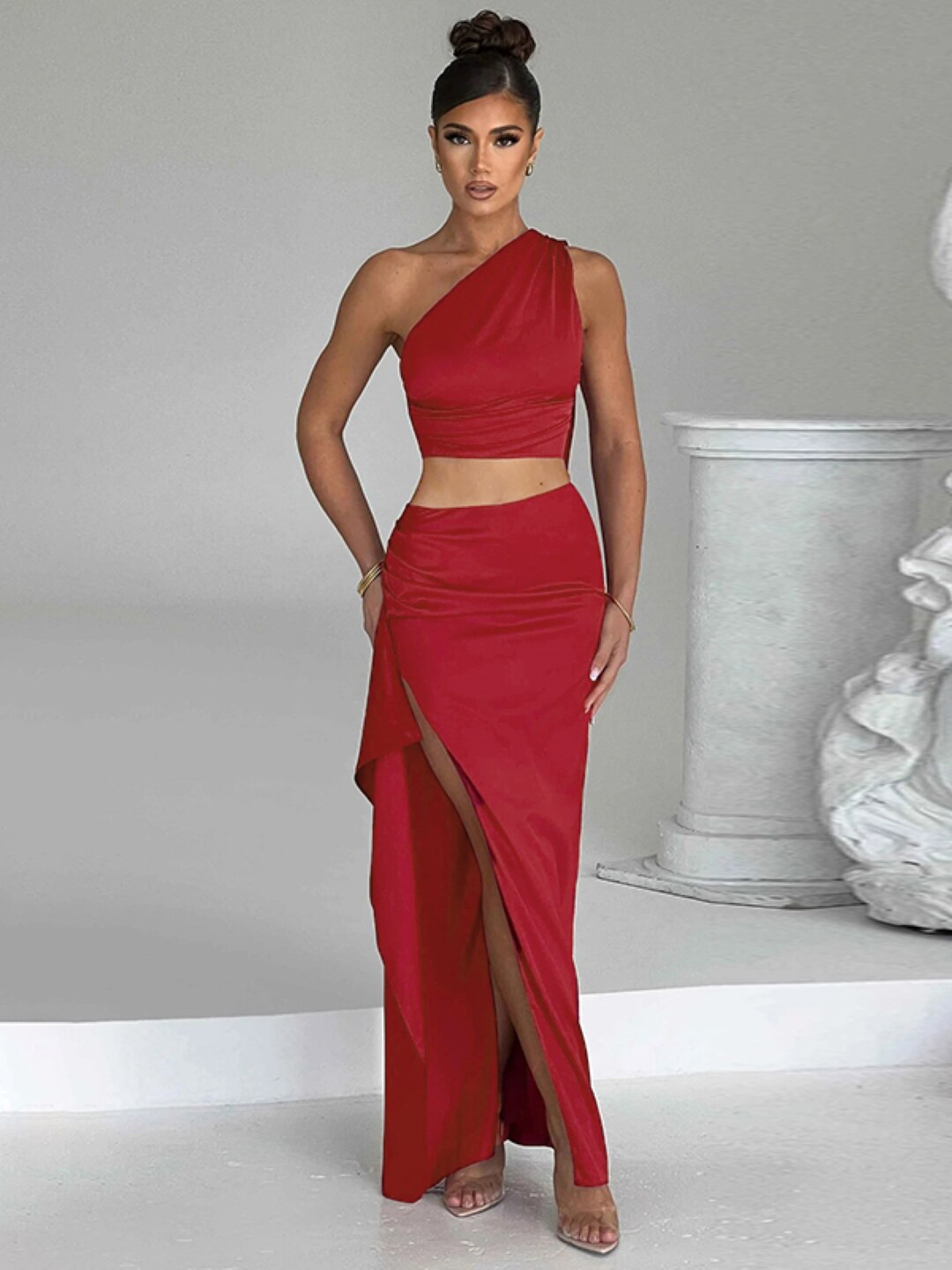StyleCast Red Maxi Dress