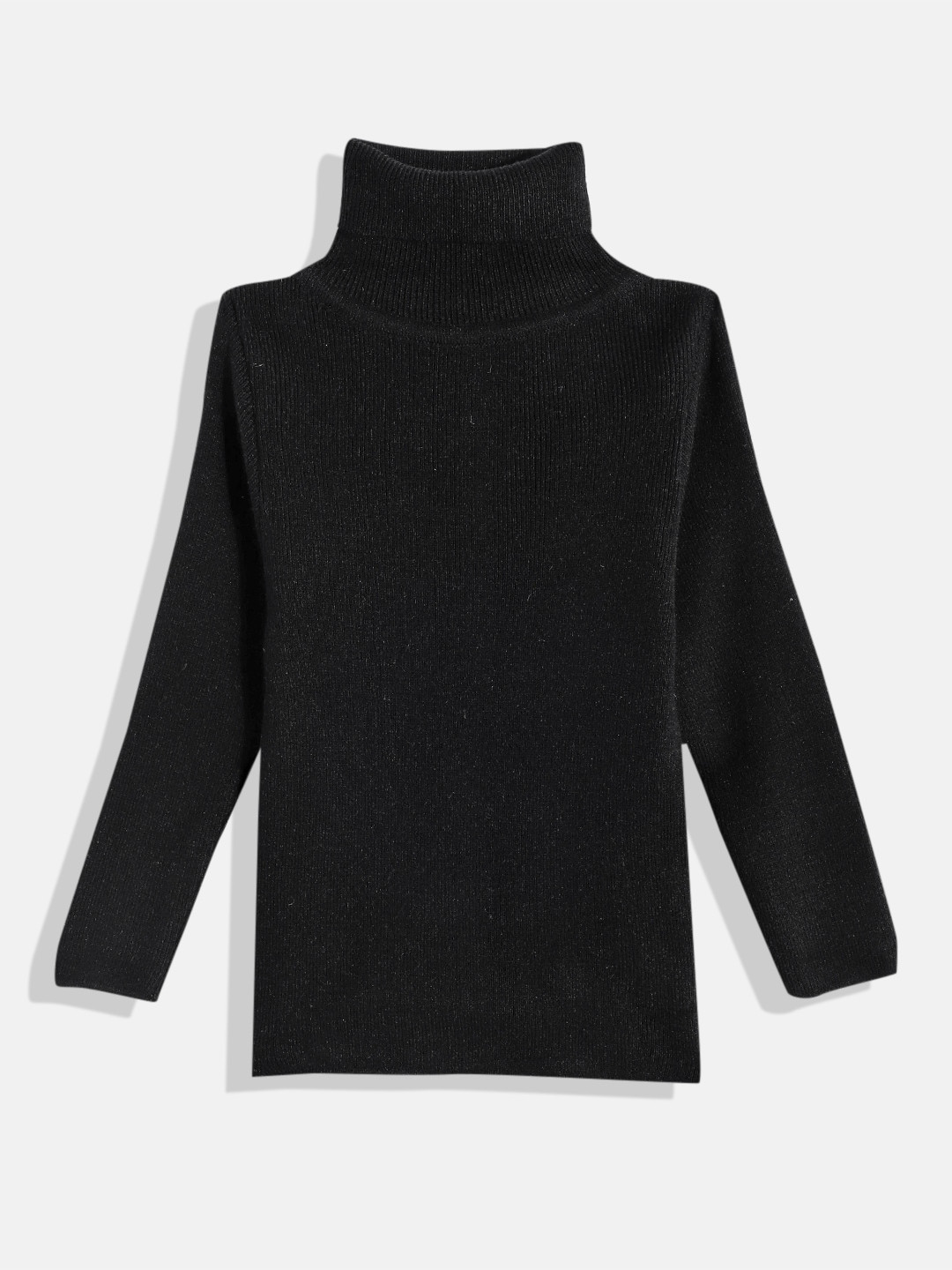 RVK Kids Turtle Neck Ribbed Acrylic Pullover