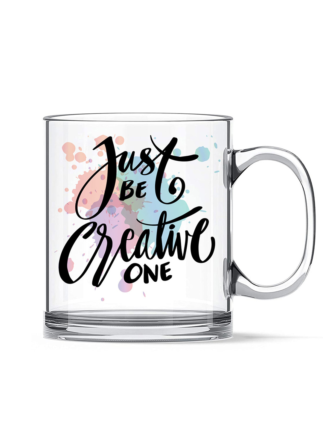 Ascension Nikki Name Personalised Transparent Typography Glass Handmade Mug-350ml