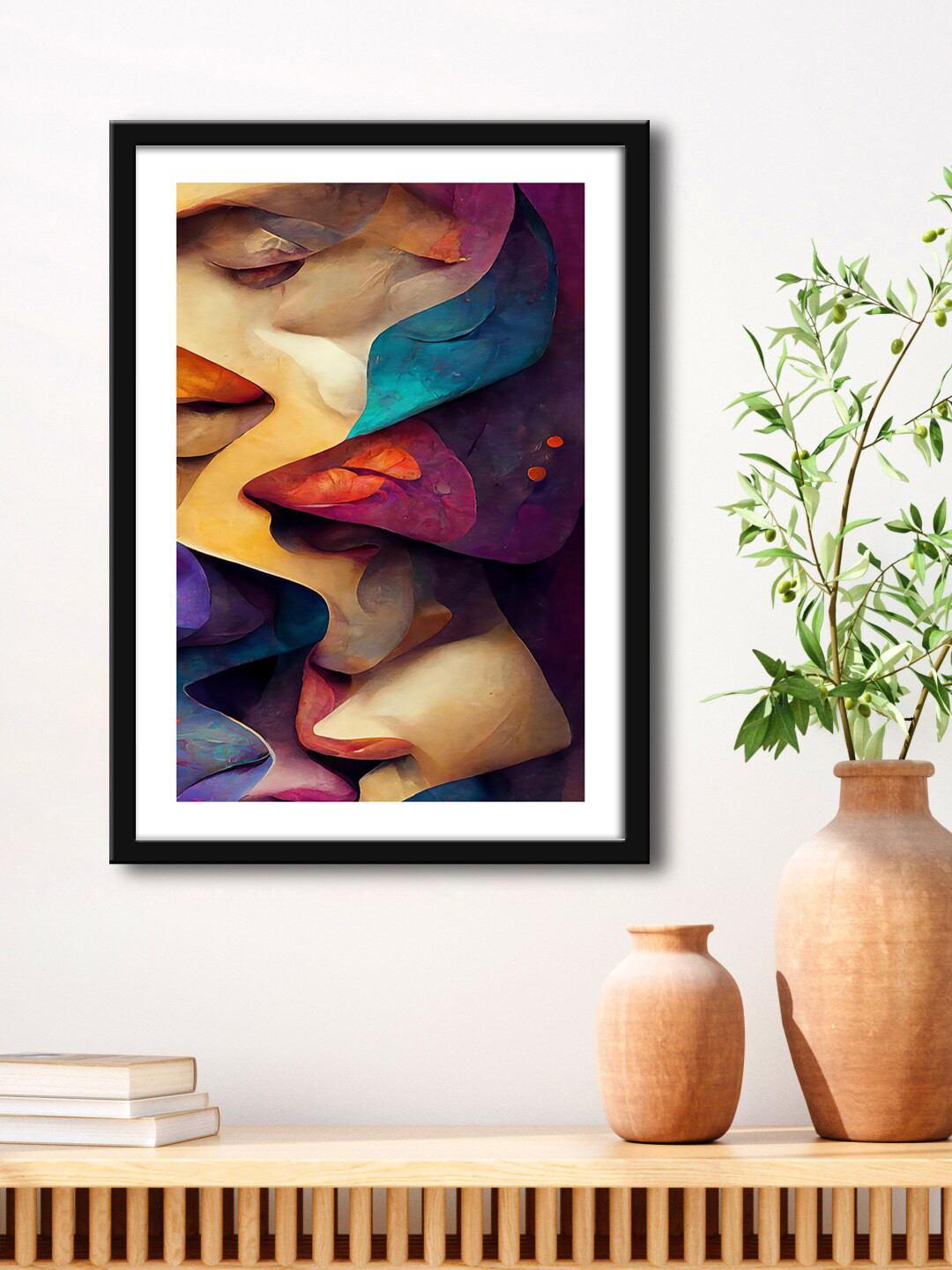 999Store Brown & Black Painting Framed Wall Art