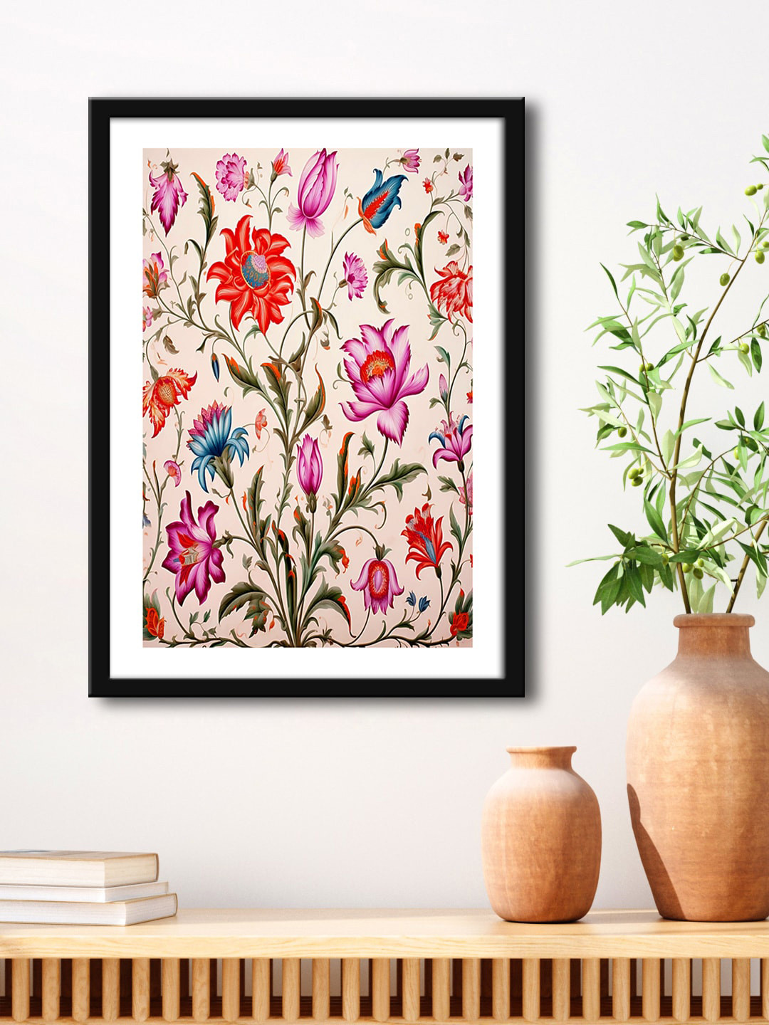 999Store Flower Modern Art MDF Wall Rectangle Paintings Wall Art - 23x15In