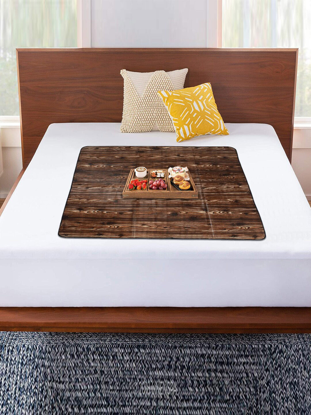 Kuber Industries Brown Pack of 2 Food Mats