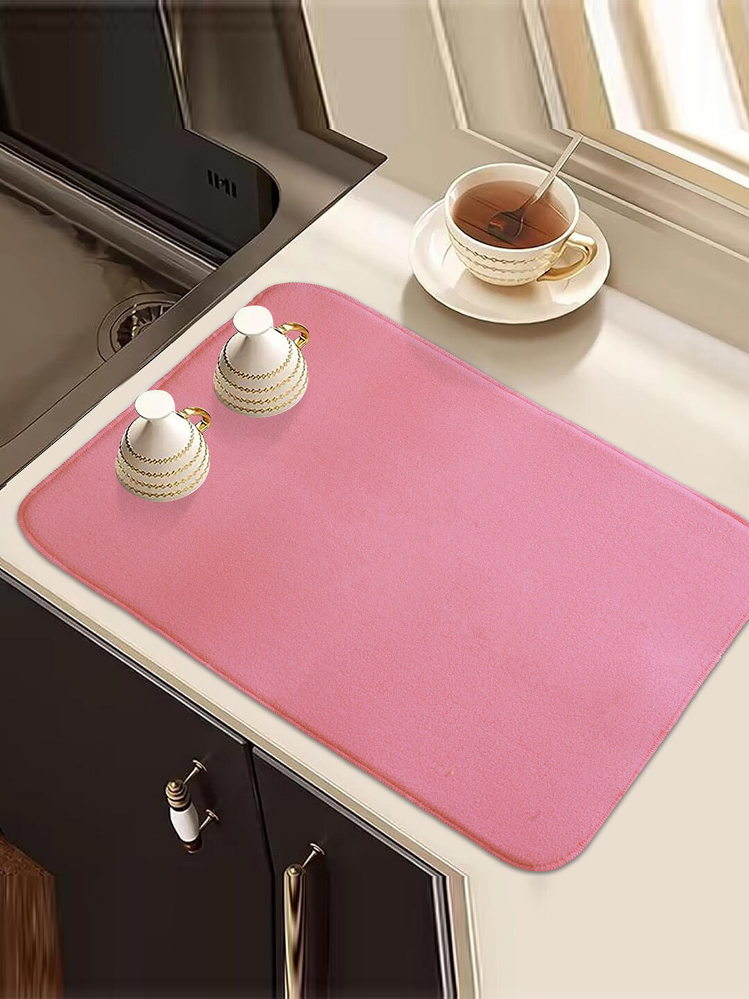 Kuber Industries Pink & Blue 3 Pieces Rectangle Table Placemats