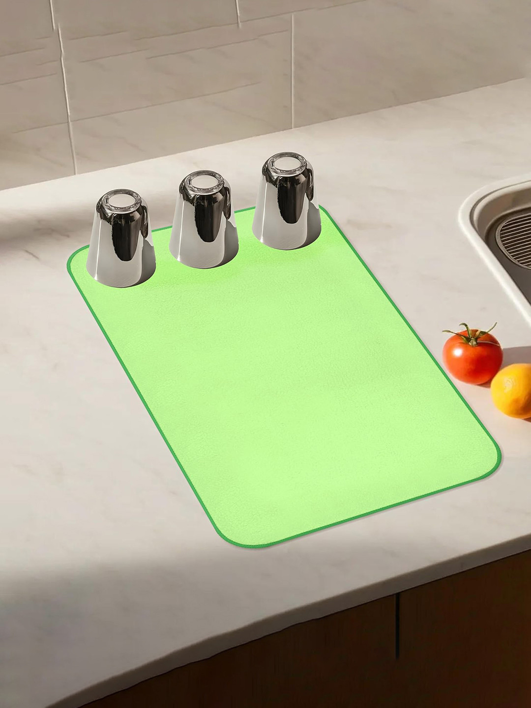 Kuber Industries Green Rectangular Table Placemats