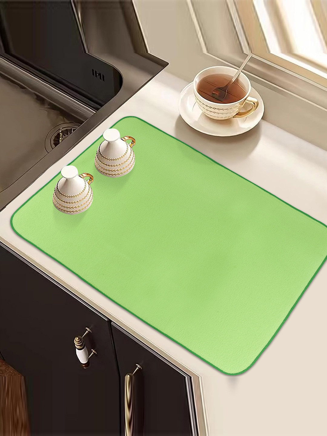 Kuber Industries Blue & Pink 3 Pieces Rectangular Kitchen Table Placemats