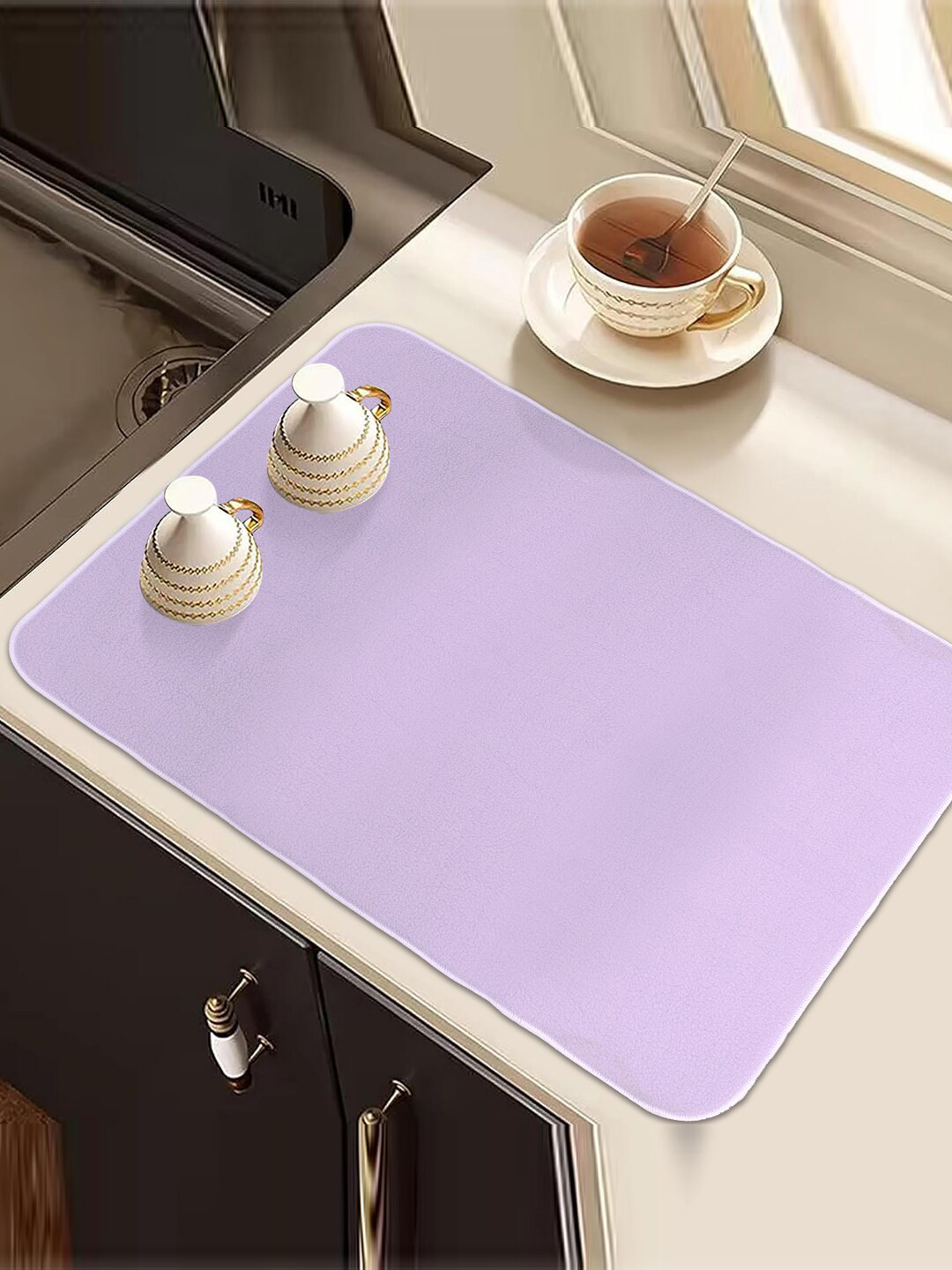 Kuber Industries Purple 2 Pieces Rectangular Kitchen Table Placemats
