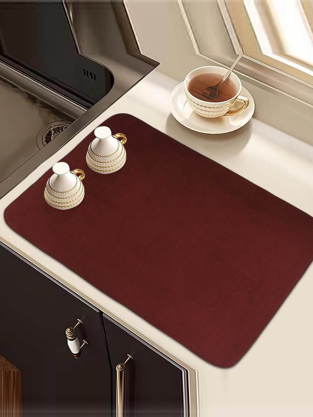 Kuber Industries 3 Pieces Microfiber Table Placemats