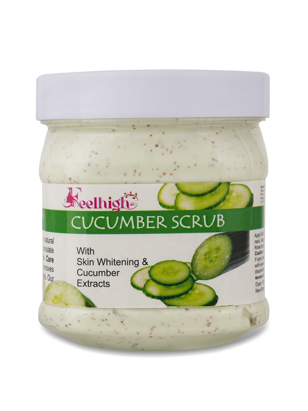 FEELHIGH Cucumber Face Scrub with Skin Whitening Extracts - 500 ml