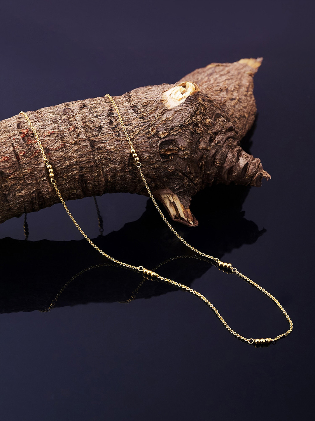 Accessorize 14K Gold-Plated Z Bobble Long Chain Necklace