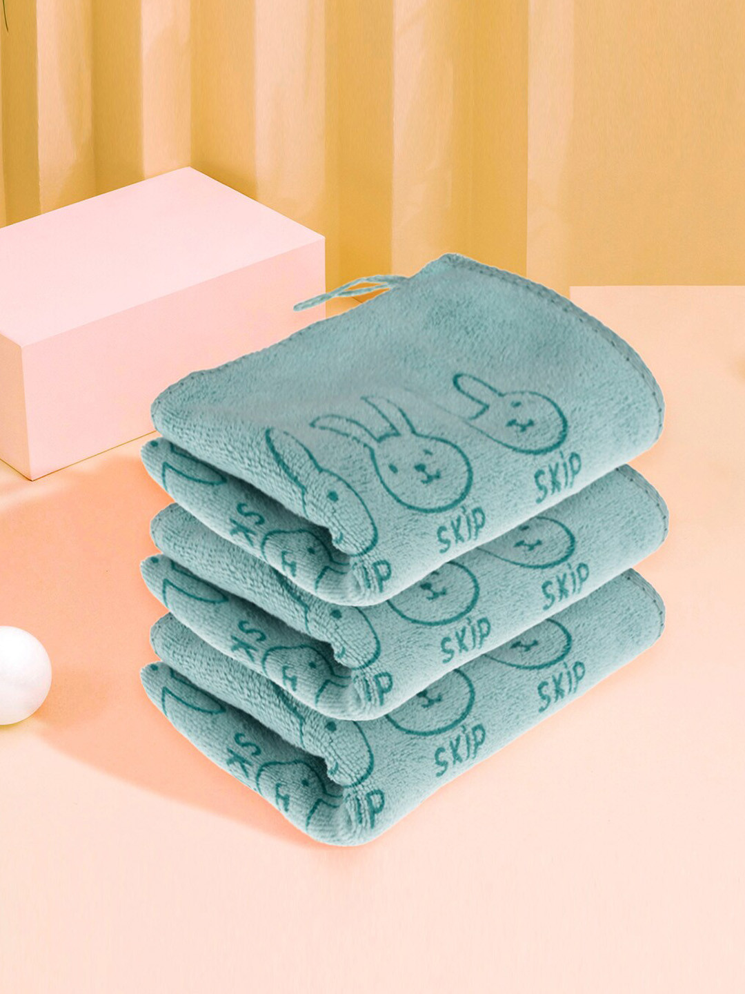 Kuber Industries Green 6 Pieces Printed Cotton Lint-Free Kitchen Towels