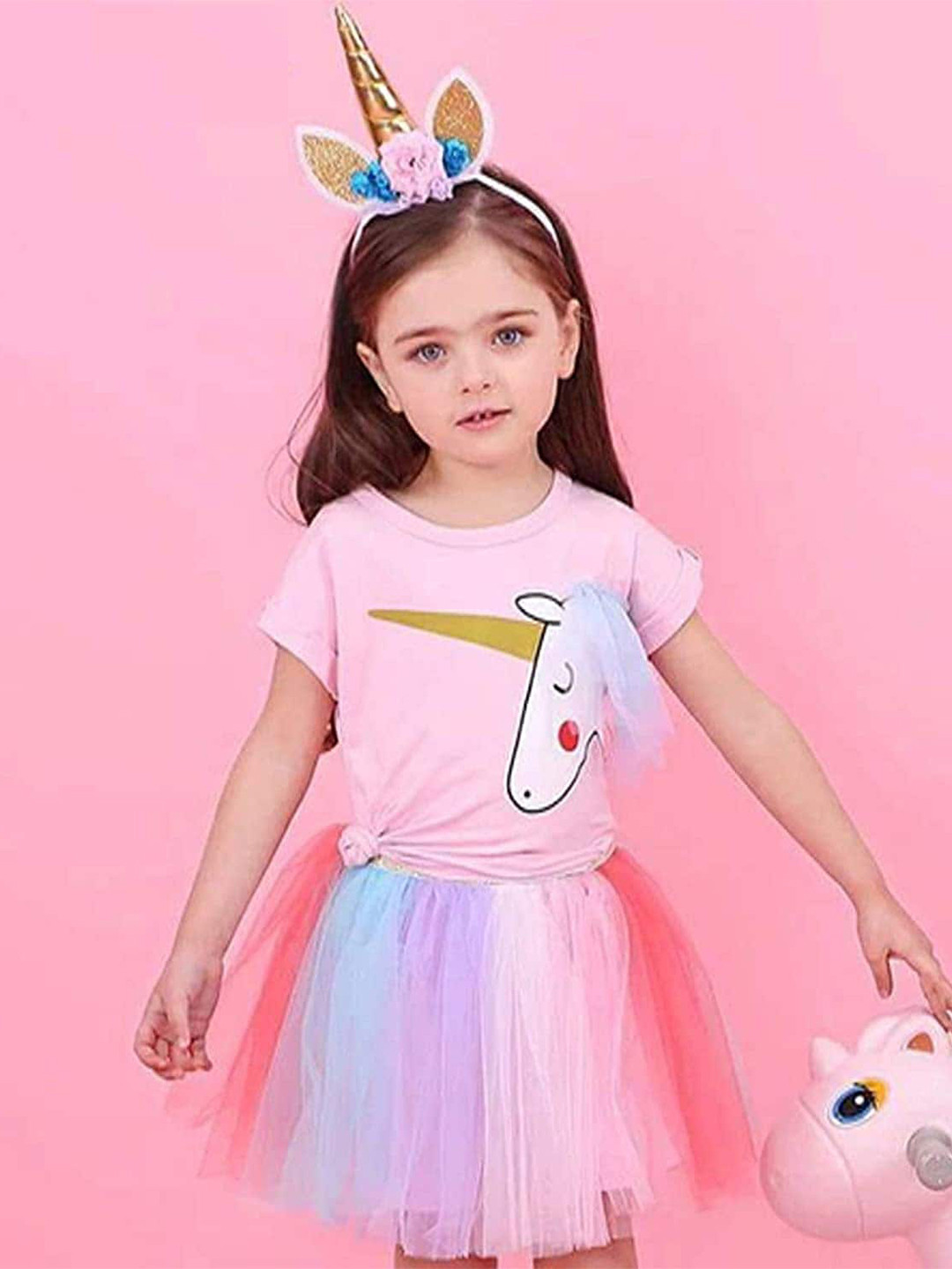 Googo Gaaga Printed Fit & Flare Dress