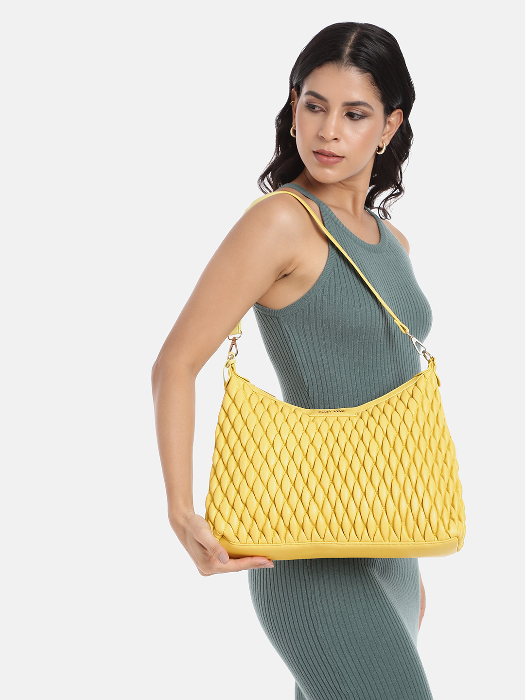 Allen Solly Quilted Hobo Bag