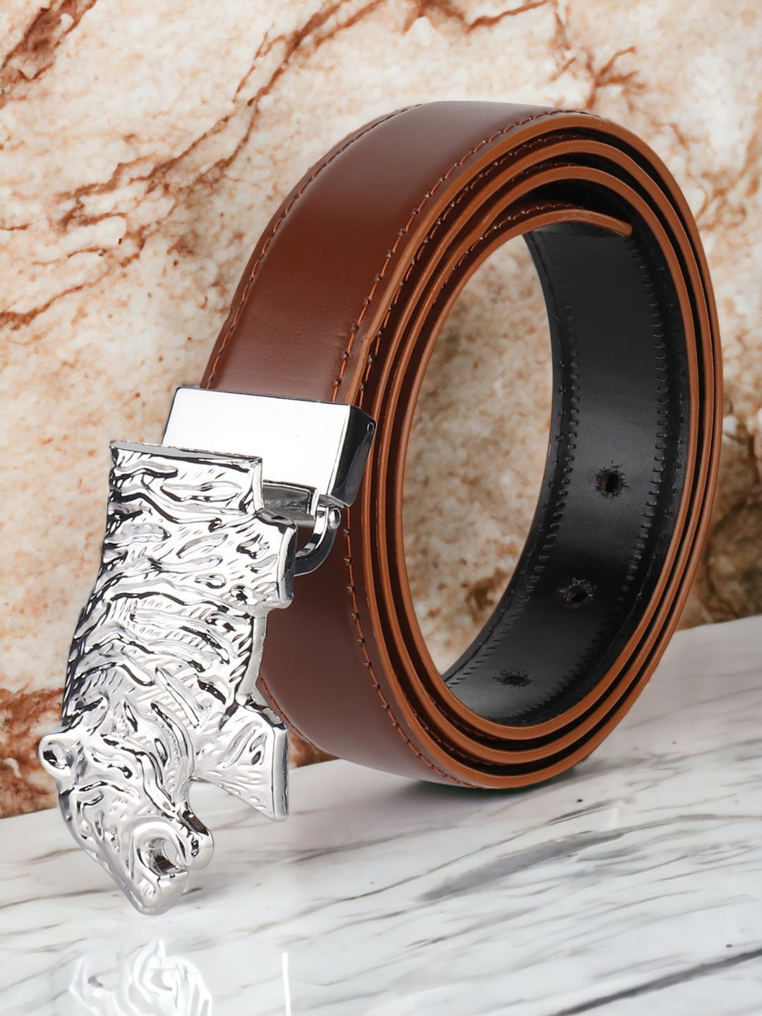 The Roadster Lifestyle Co. Men Tan-Coloured Casual Belt