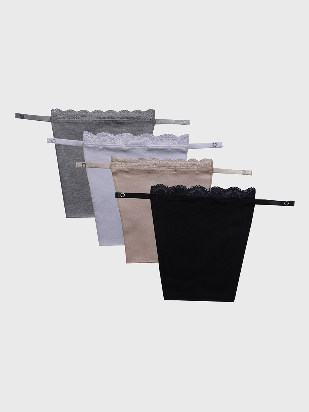 Espresso Pack Of 4 Cotton Clip-On Mock Camisole