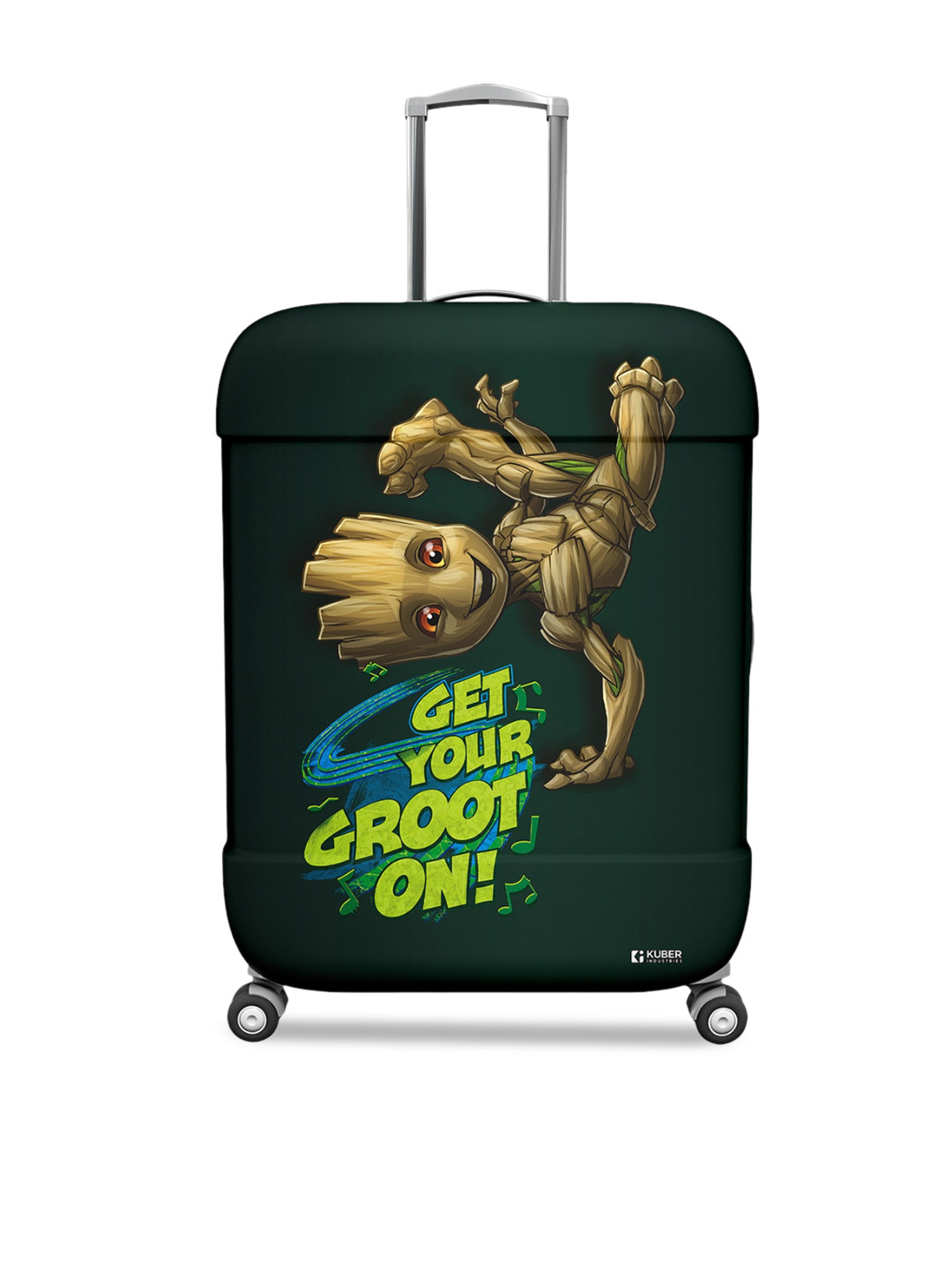 Kuber Industries I Am Groot Printed Water Resistant Luggage Cover