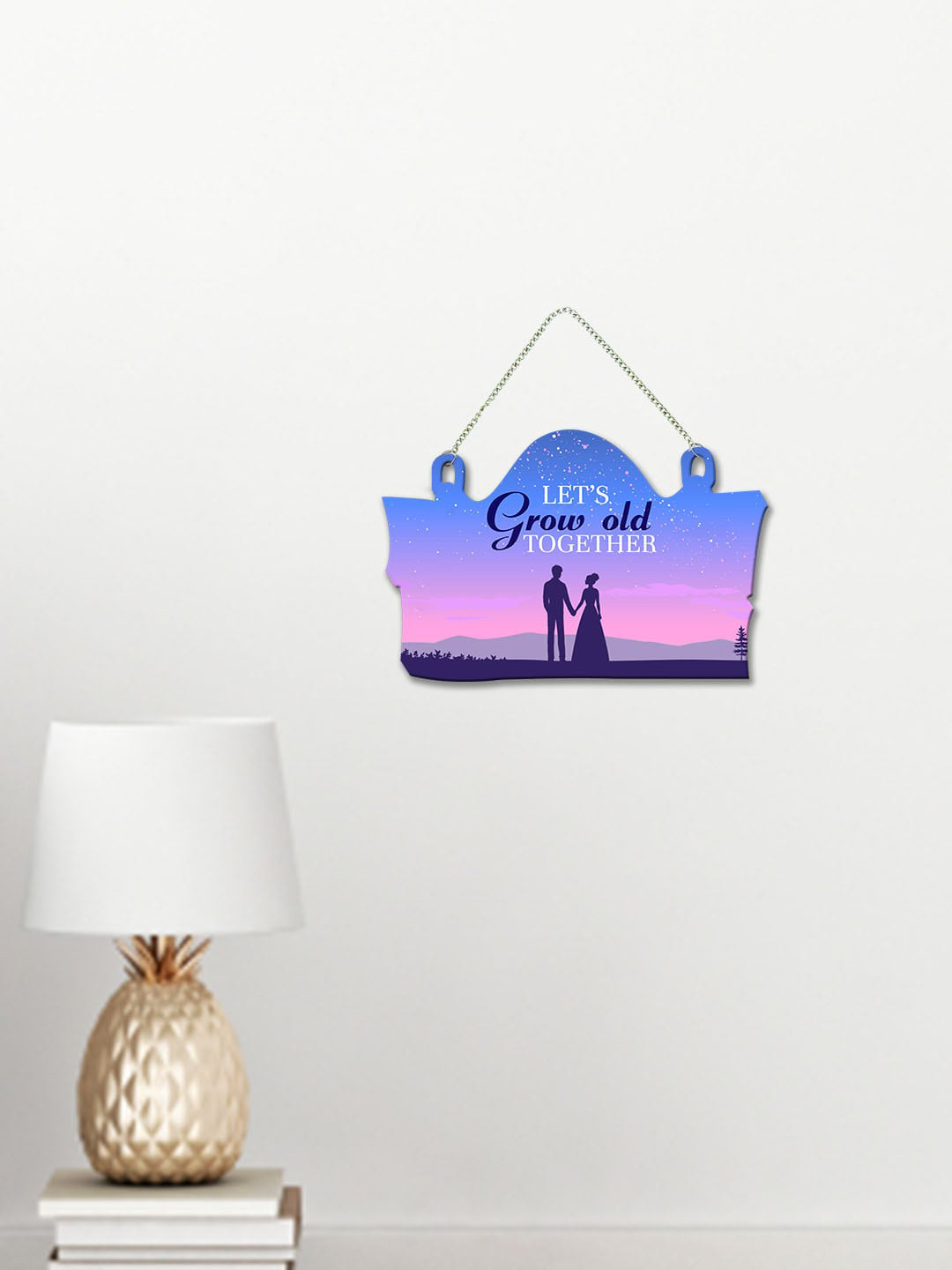 ArtVibes Wood Matte Hanging Bedroom Wall Hangings-8In