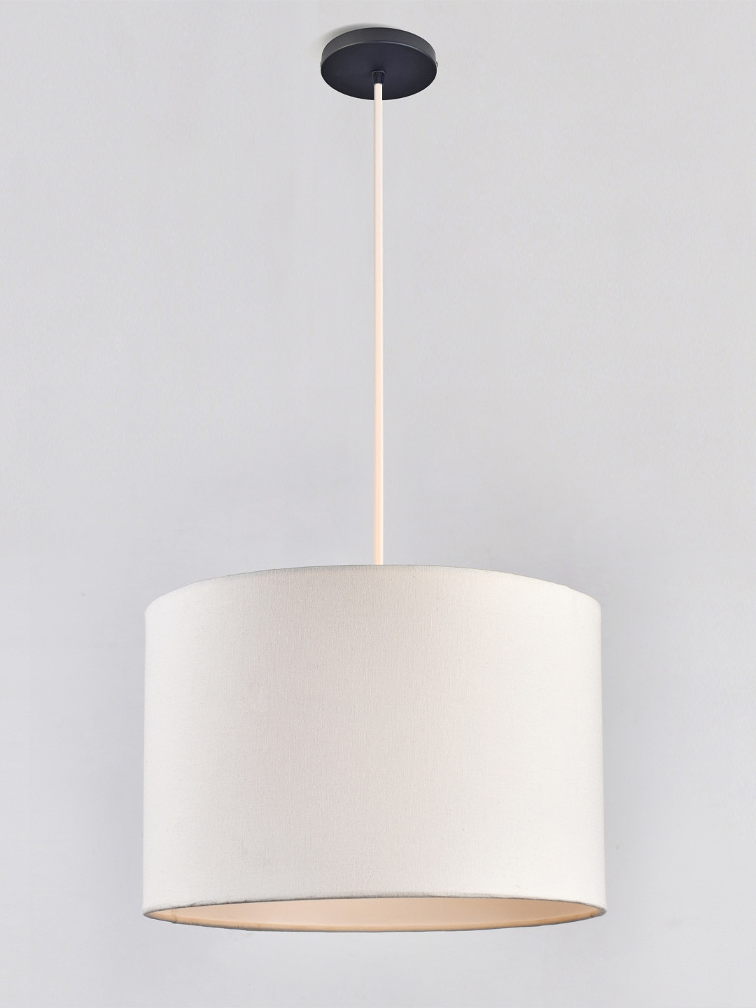 Decazone White Textured Echelon Corded Electric Hanging Ceiling Lamp