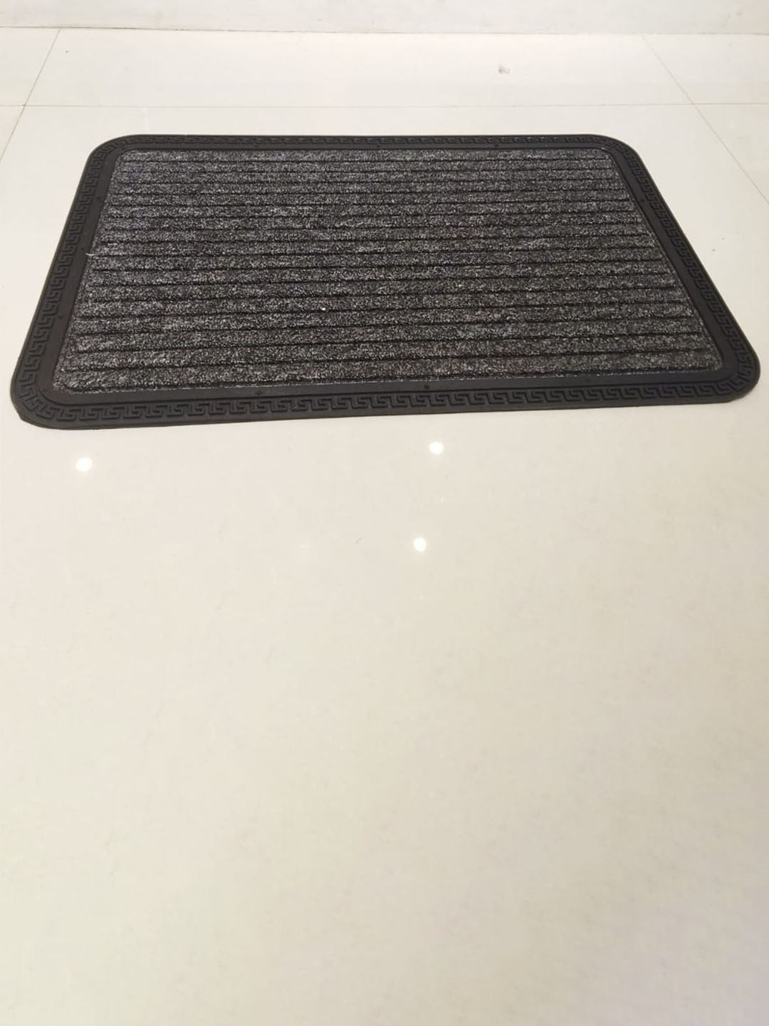 Black gold Grey Textured Anti Slip Doormat