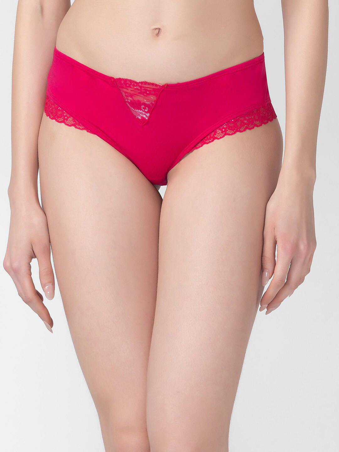 Candyskin Mid Rise Lace Anti Bacterial Basic Briefs