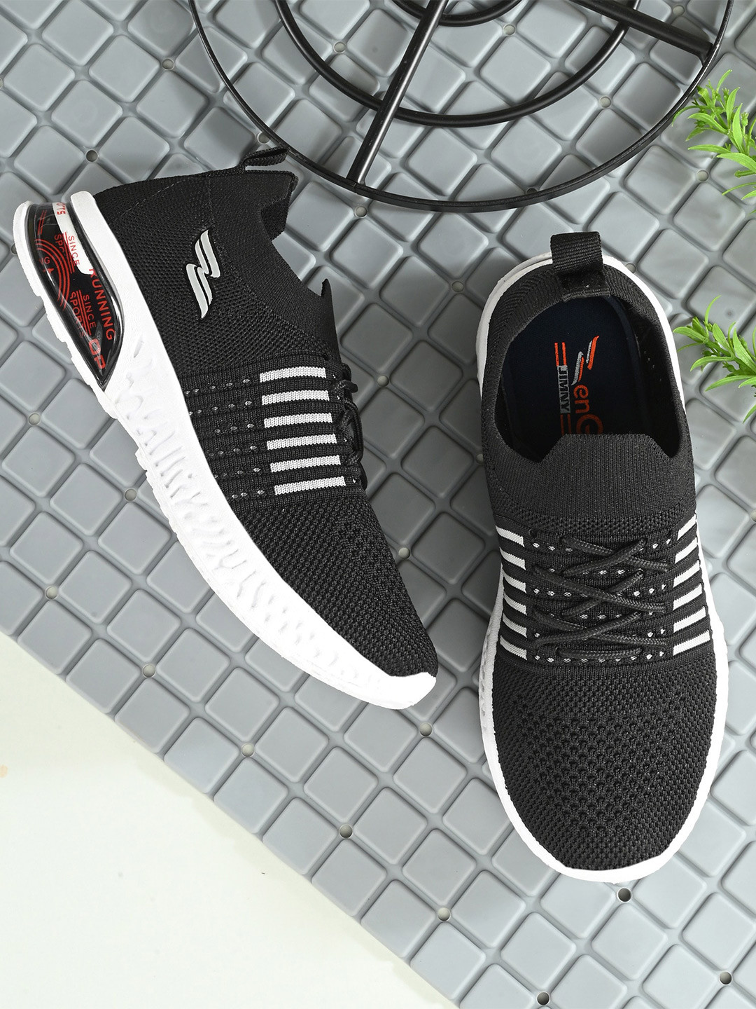 BIRDE ZenG Boys Textured Slip-On Walking Shoes