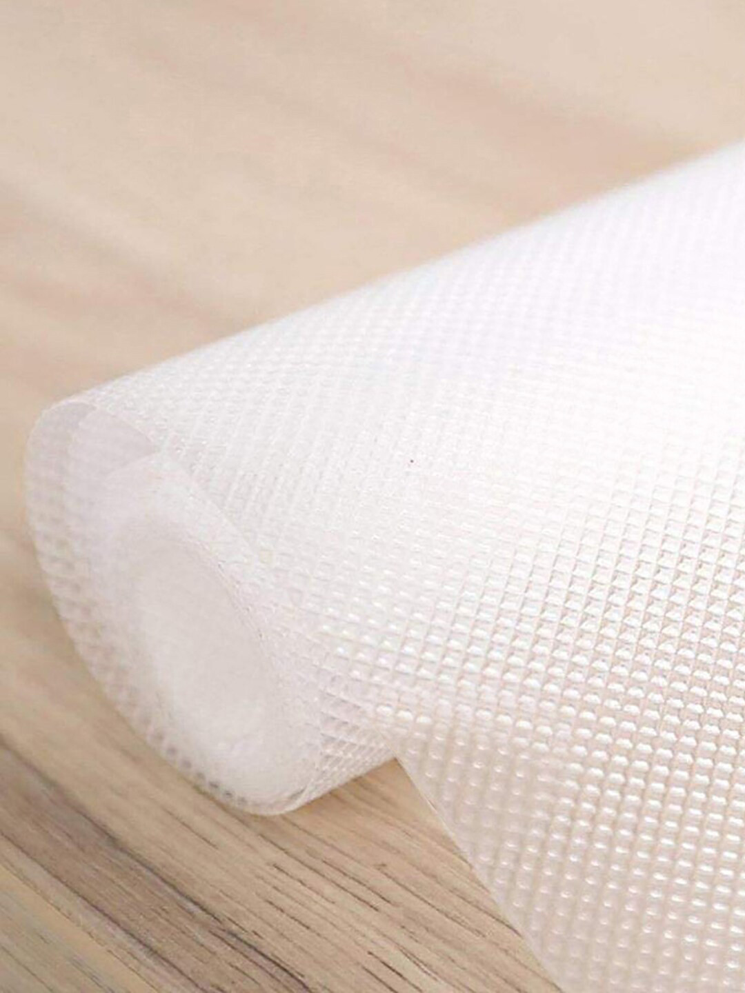 Kuber Industries Transparent Geometric Textured Anti-Slip Mat Liner