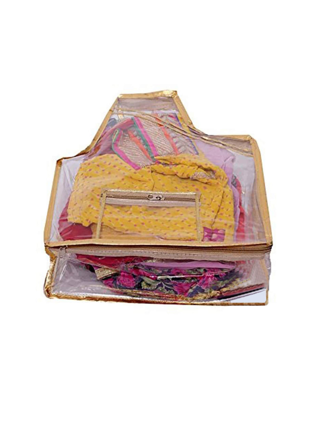 Kuber Industries Transparent Fabric Blouse Cover