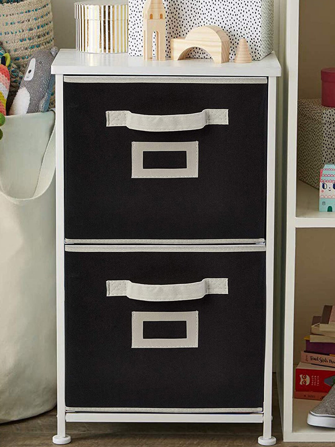 Kuber Industries Black 2-Pieces Multi-Utility Organizer