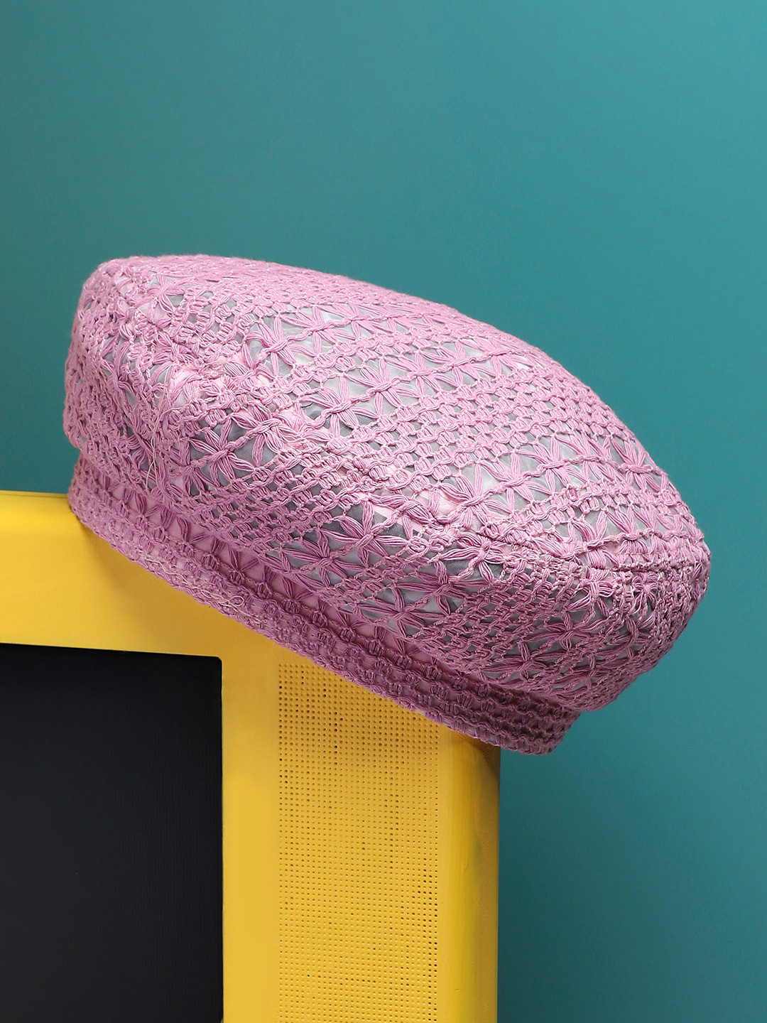 HAUTE SAUCE   Women Self Design Beret Hat