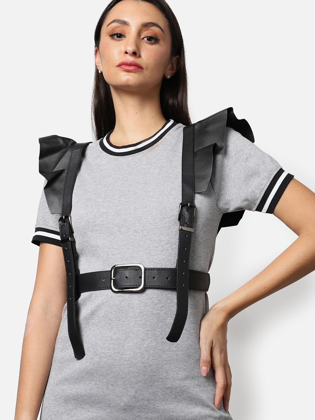 HAUTE SAUCE   Women Black Waist Belt