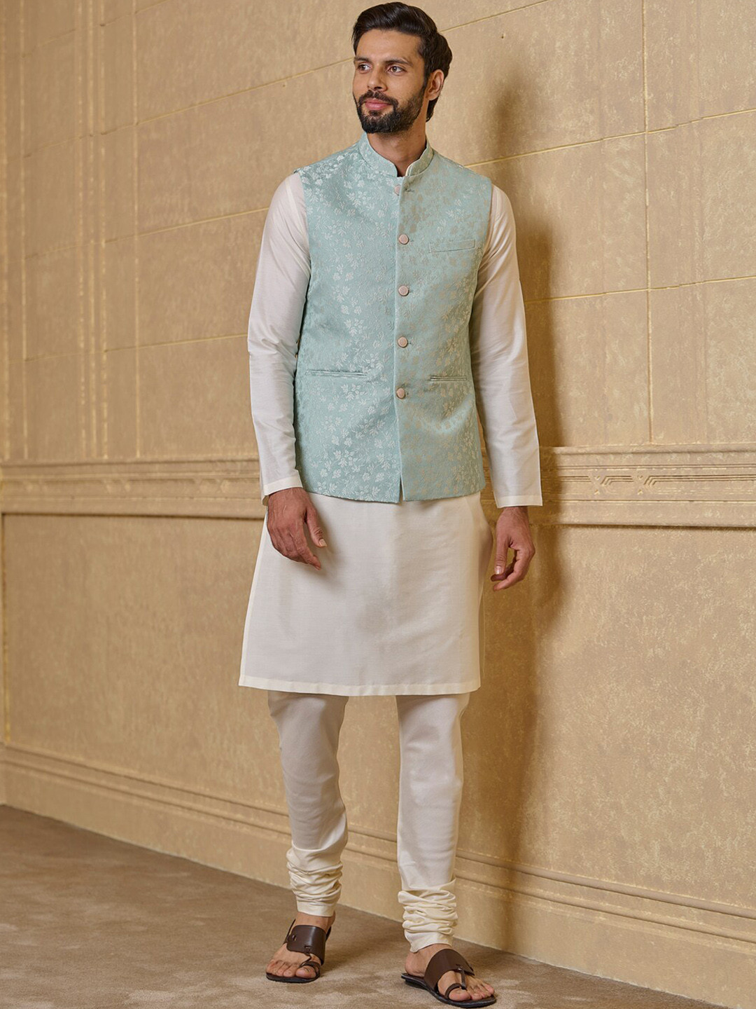 Tasva Printed Nehru Jackets