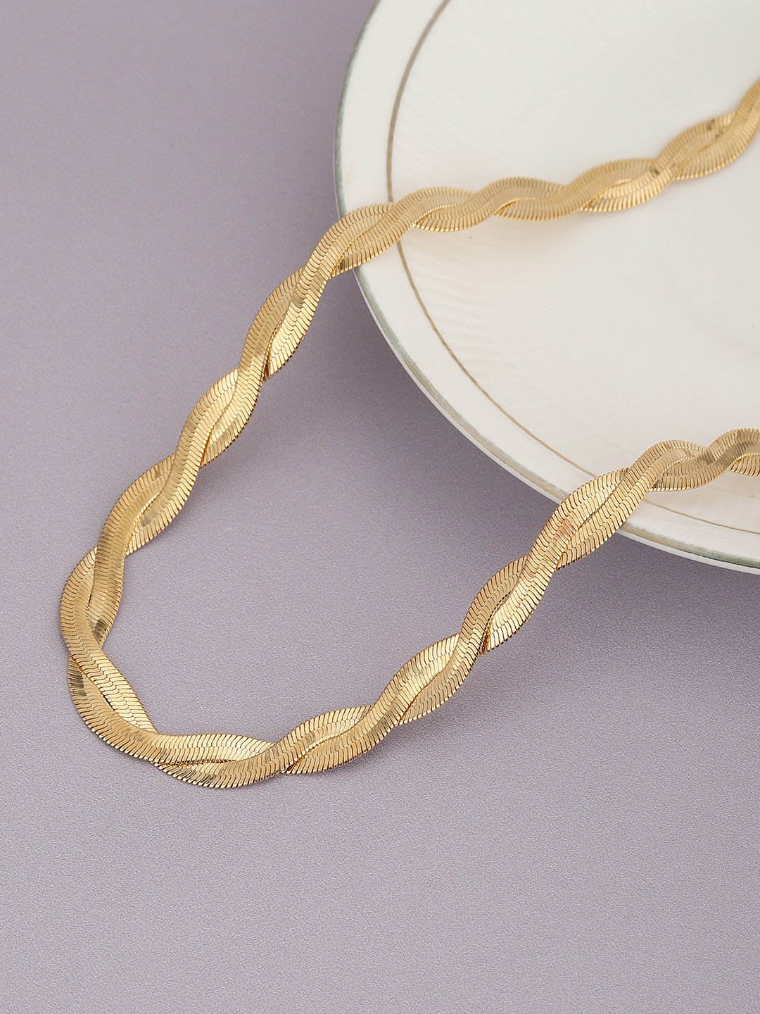 Carlton London Gold-Plated Layered Chain