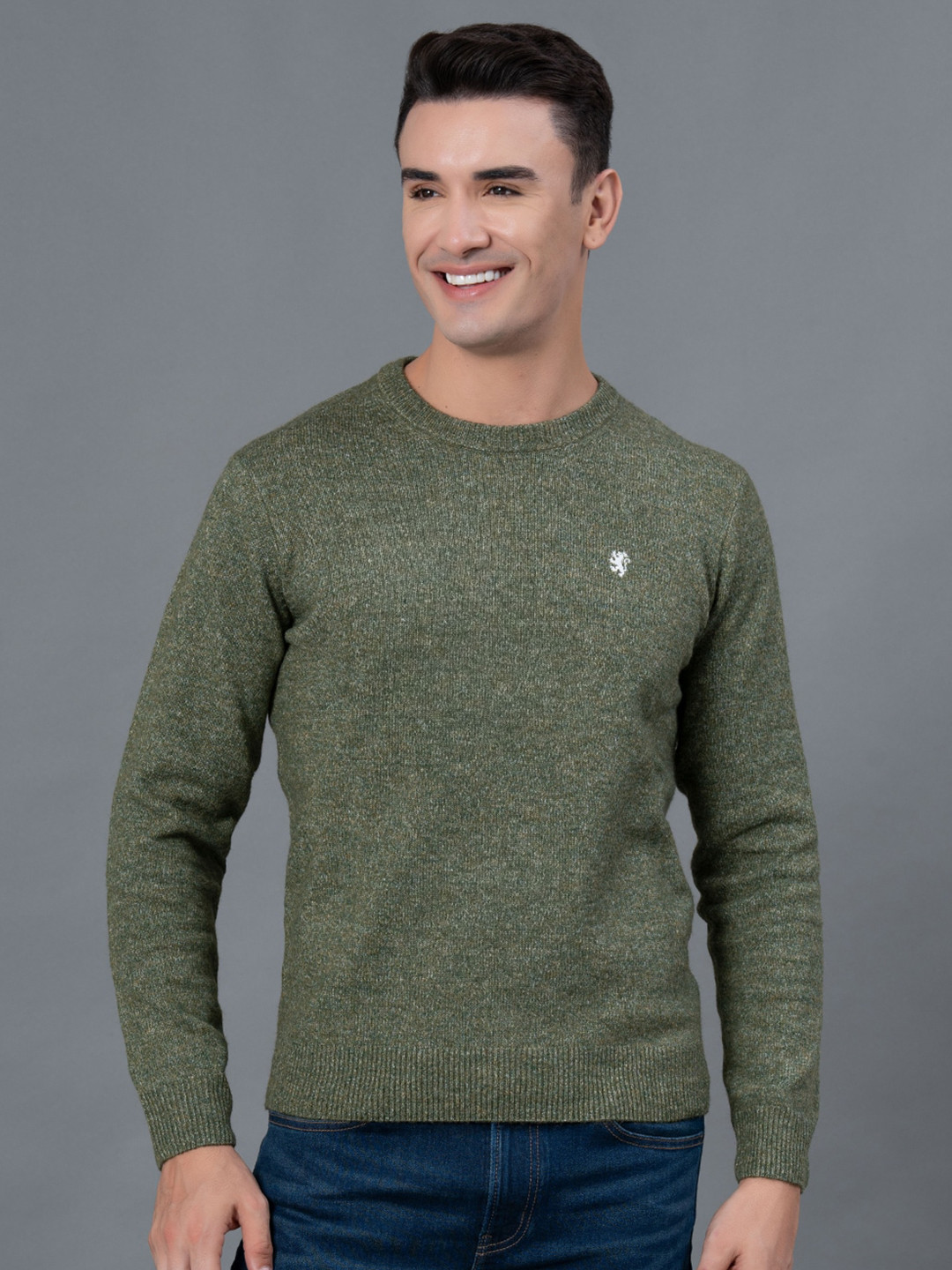 Red Tape Men Speckled Acrylic Sweater