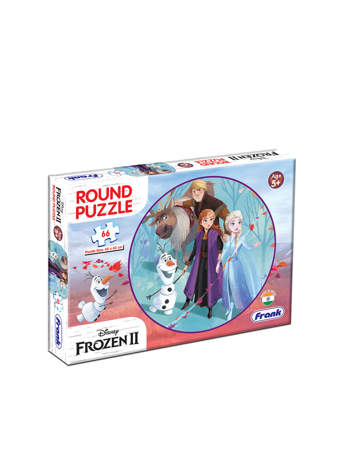 Frank Kids Frozen 2 Round Puzzle Set For Age 5+ Years