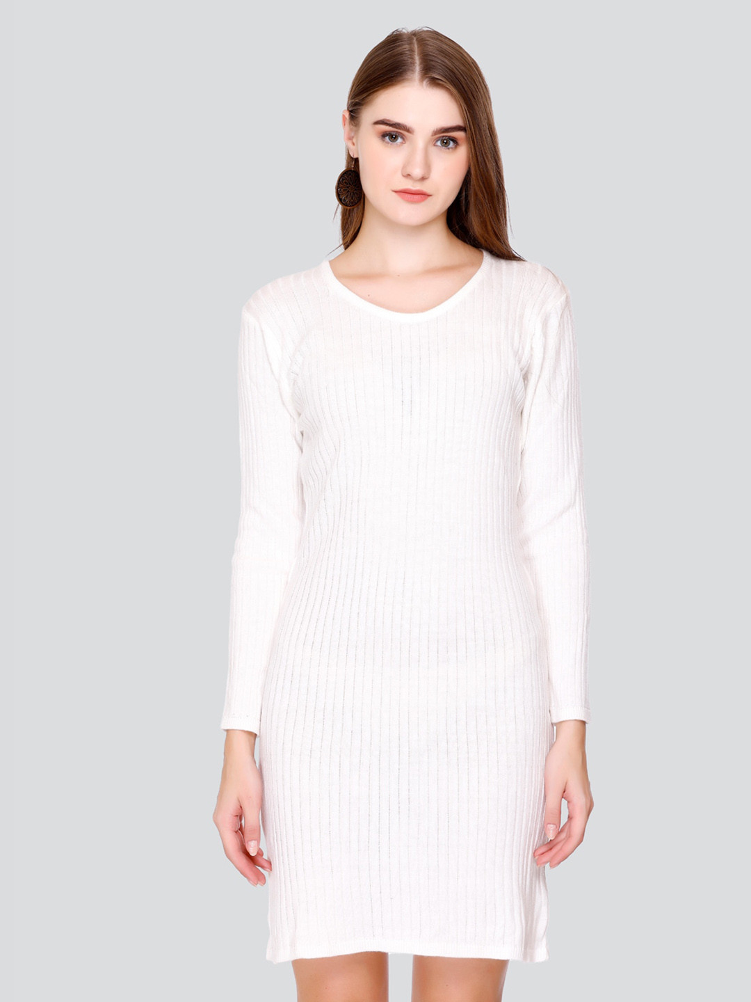 GOSHA & MAU Self Design Acrylic Jumper Dress