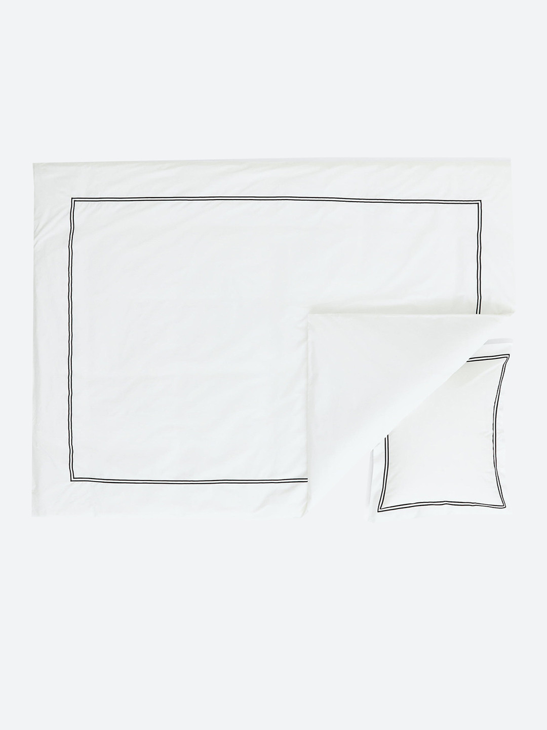 H&M White Pure Cotton Percale Single Duvet Cover Set