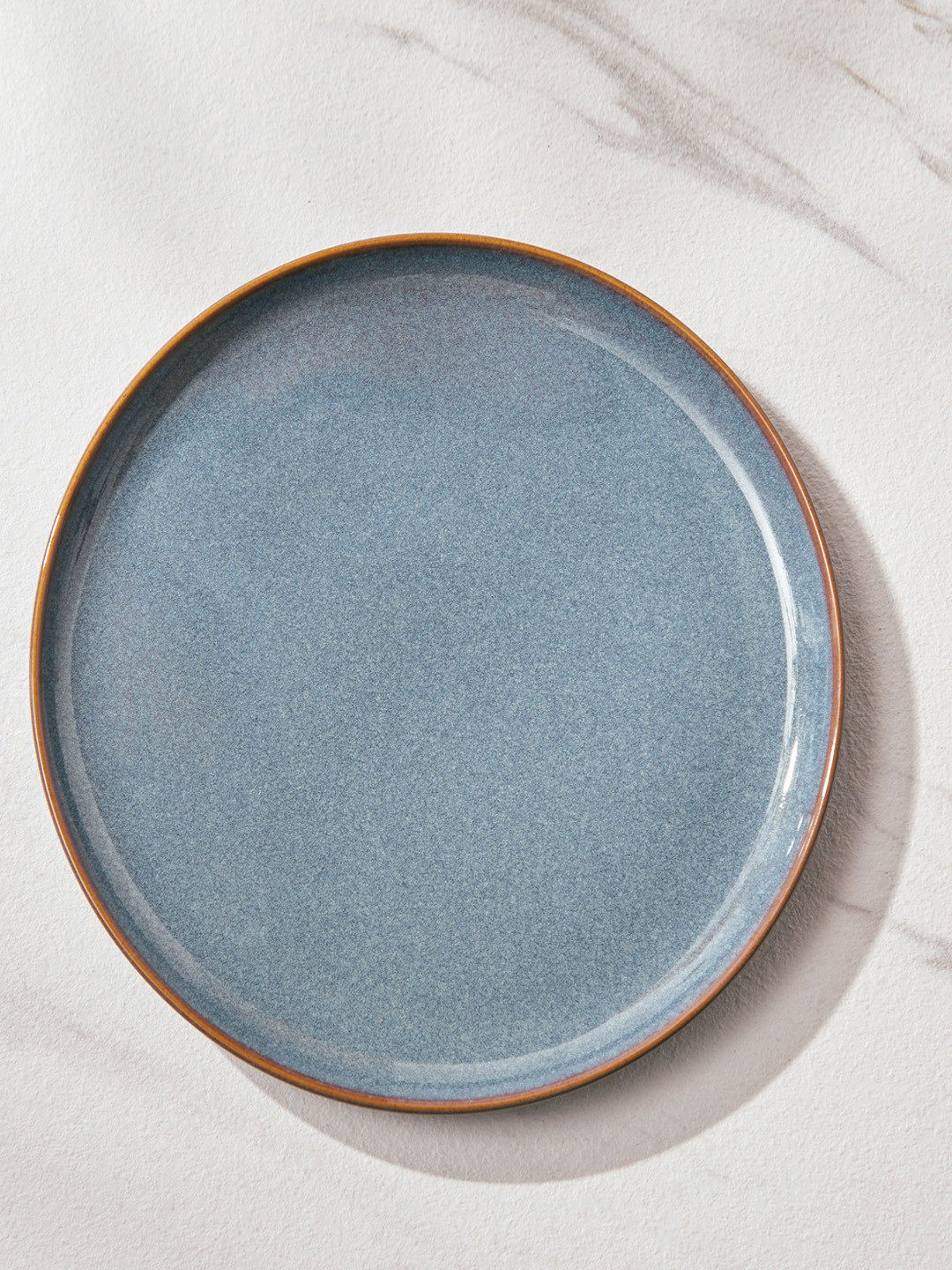 Home Centre Capiz Grigio Grey Porcelain Serving Plate