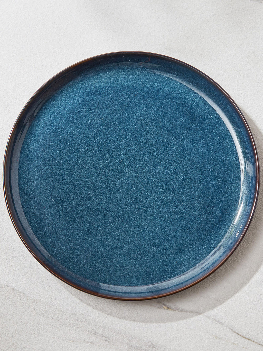Home Centre Capiz Indi Blue Serving Dish