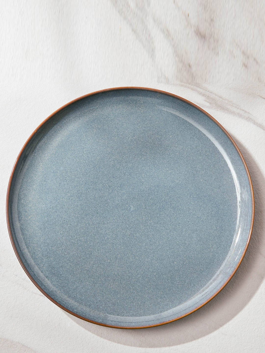 Home Centre Capiz Grigio Grey Porcelain Dinner Plate