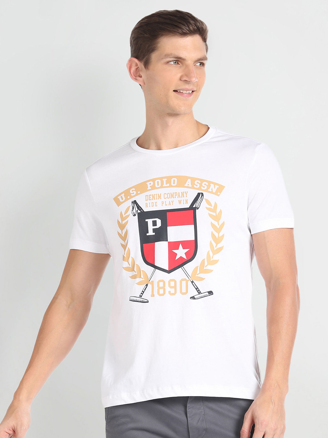 U.S. Polo Assn. Denim Co. Graphic Printed Slim Fit T-shirt