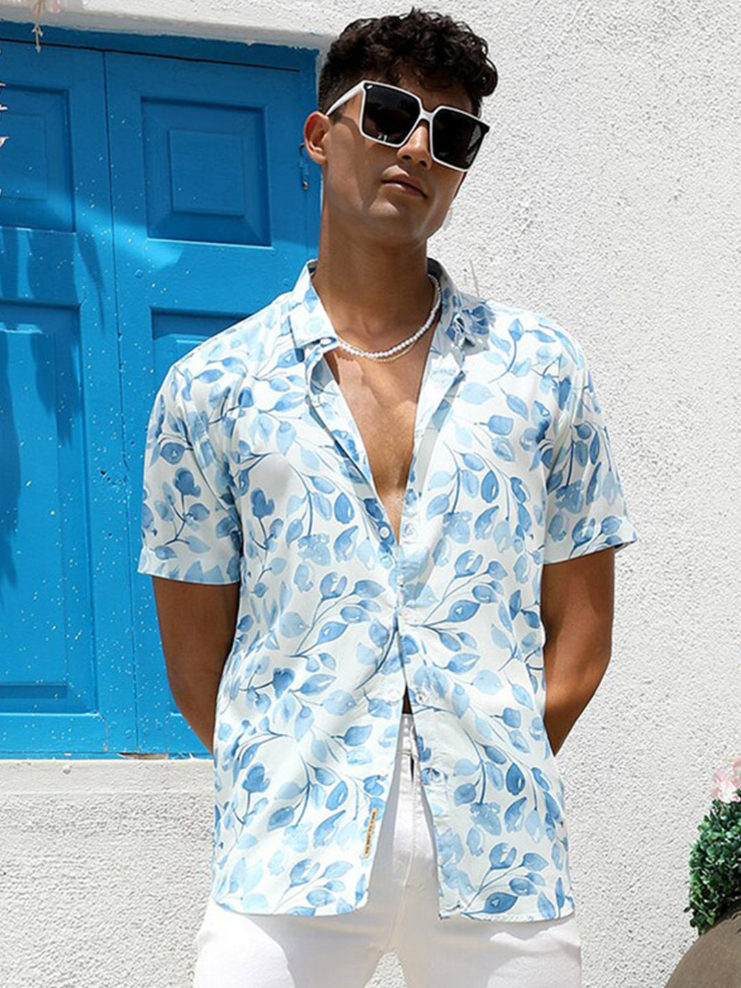 CAHOOT Classic Fit Floral Printed Casual Shirt