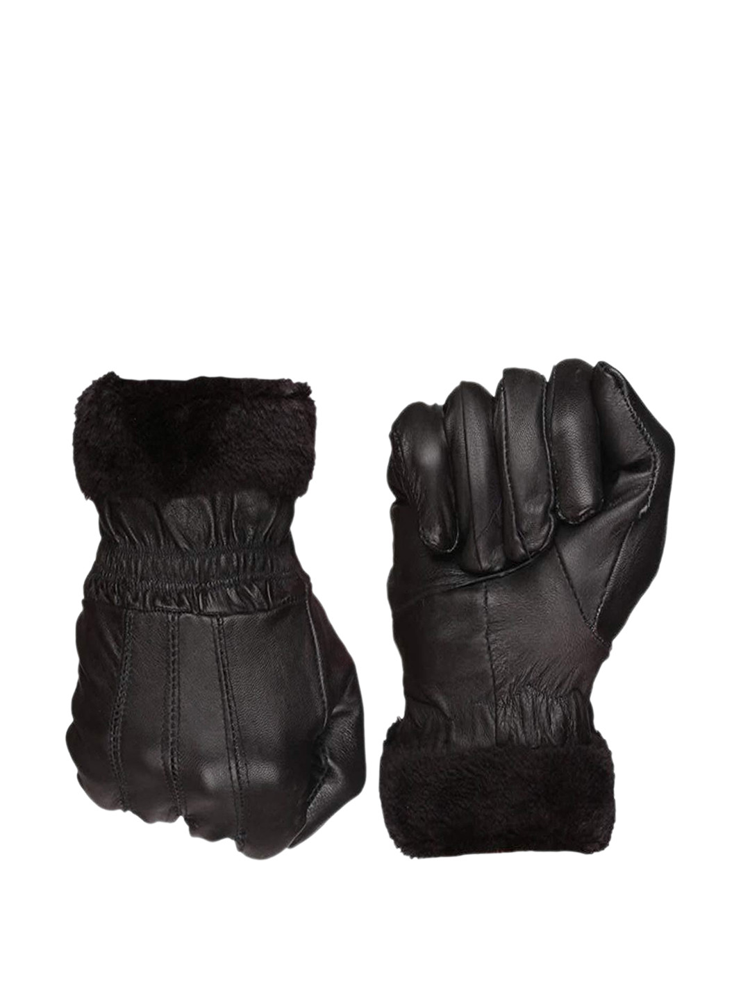 Alexvyan Women Solid Fleece-Inside Snow-Proof Winter leather Touch Screen Soft Gloves