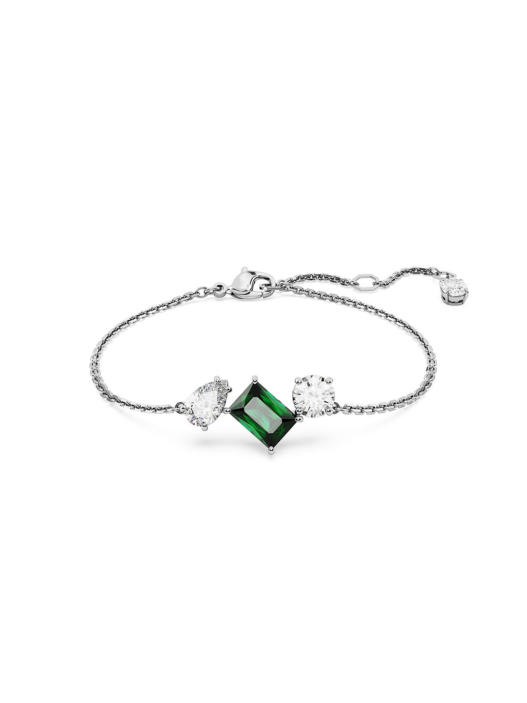 SWAROVSKI Rhodium-Plated Crystals-Studded Charm Bracelet