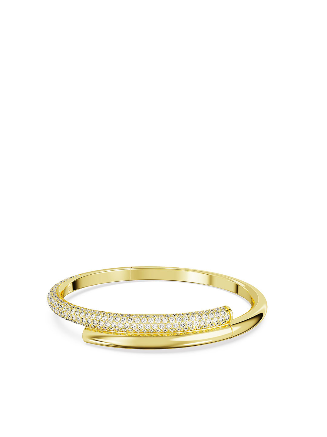 SWAROVSKI Gold-Plated Crystals-Studded Cuff Bracelet
