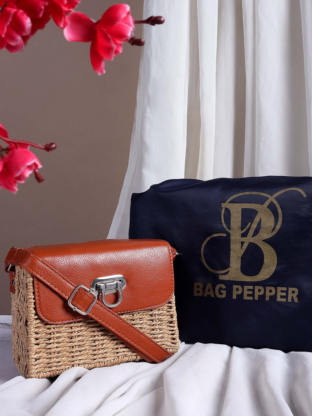 Bag Pepper Textured Structured Sling Bag