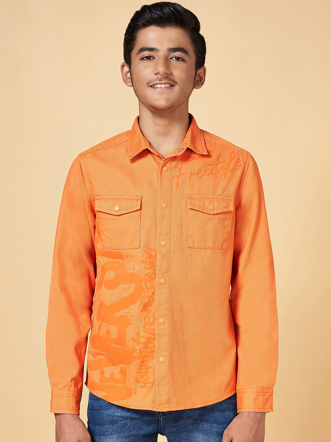 Coolsters by Pantaloons Boys Typography Printed Tailored Jacket