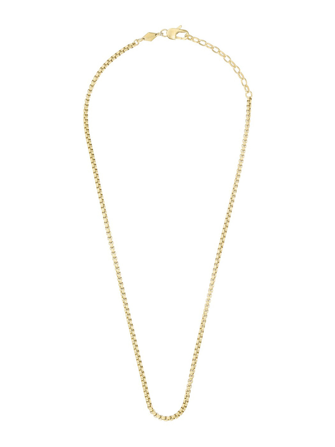 Fossil Gold-Plated Two Tone Pendant With Chain